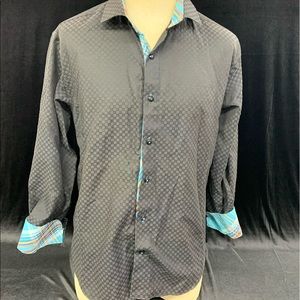 Bespoke XL men’s dress shirt with awesome detail